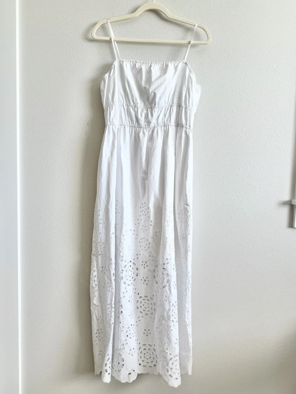 Madewell Embroidered Eyelet Poplin Dress Size 12 - Picture 5 of 11